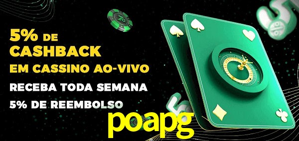 Promoções do cassino ao Vivo poapg